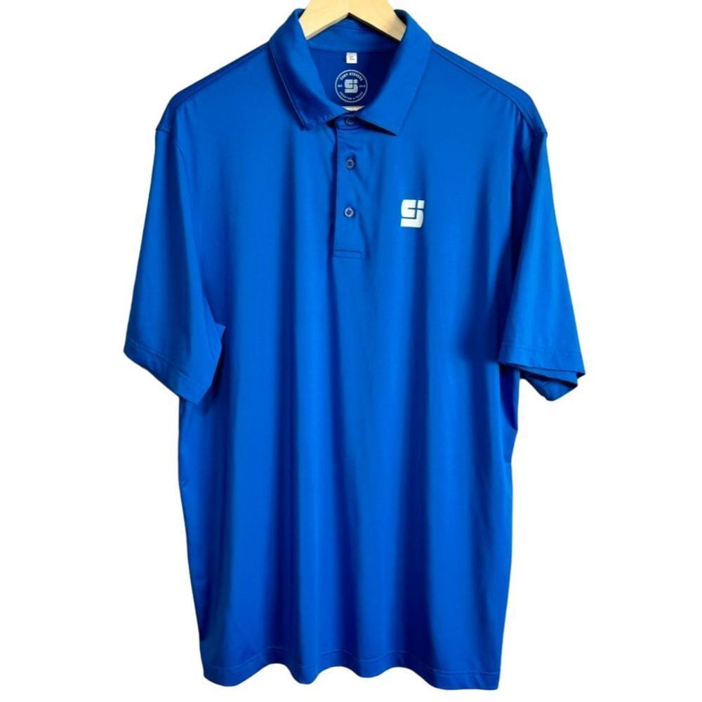 Coby Stevens Blue Polo Short Sleeve Shirt for‎ Men, Size XL